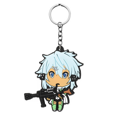 

CAR-TOBBY Sword Art Online PVC anime key chain key chains keyring gift new