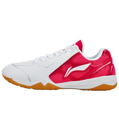 

Li Ning LI-NING badminton shoes mens ping-pong sneakers national team Aurora professional breathable non-slip training shoes APTM001-2 white red silver 429