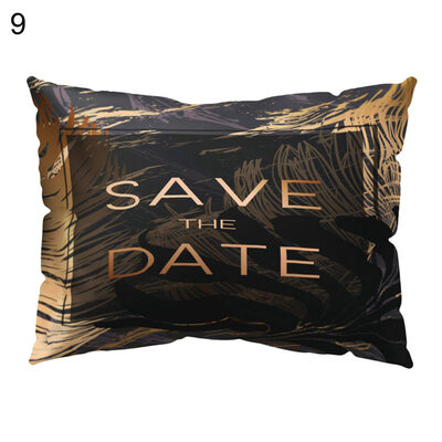 

Leaves Letter Printed Throw Pillow Case Cushion Cover Home Sofa Bed Decoration