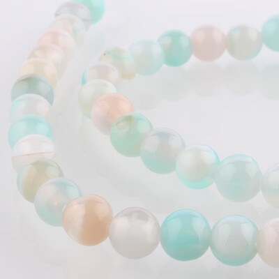 

Natural Gemstone Agate Round Bead Strands Dyed SkyBlue 6mm Hole 1mm about 63pcsstrand 1535