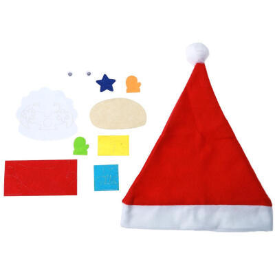 

Xmas Baby Kids Educational Hat Craft Kit Handmade DIY Christmas Hats Toy