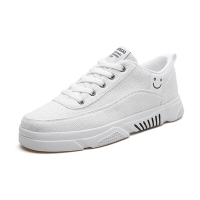

Mens shoes spring tide shoes 2019 new mens linen canvas casual shoes students small whiteboard shoes wild shoes men