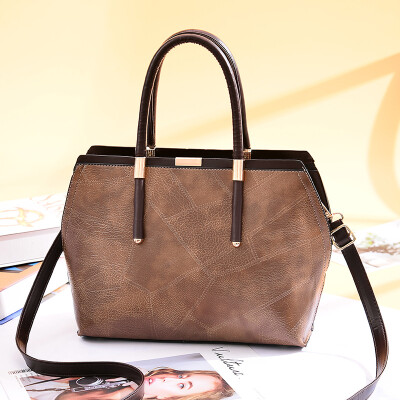 

2019 handbags summer new European&American fashion handbag PU leather big bag shoulder Messenger bag