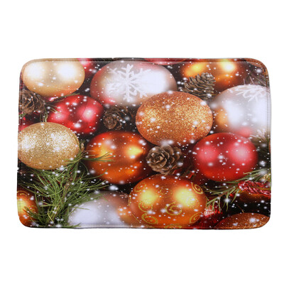 

〖Follure〗Christmas HD Printed Non-Slip Bath Mat Absorbent Home Decor B