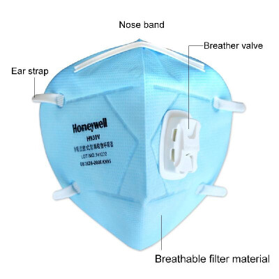 

Honeywell Dust Mask KN95 Anti-particles Anti PM25 Smog Protective Respirator Industrial Dust Mask H930V