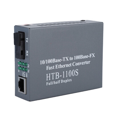 

Greensen 2Pcs 1 Pair of SC 100M Single Mode Single-fiber 25Km Optical Transceiver EU Plug 100-250V