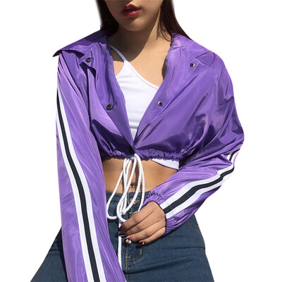 

Toponeto Womens Ladies Printing Zipper Cardigan Lapel Long Sleeve Baseball Jacket Coat