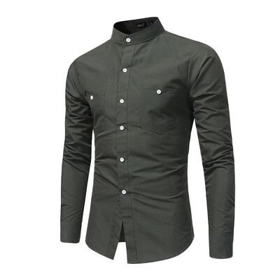 

Tailored Mens Long Sleeve Lattice Painting Large Size Casual Top Blouse Shirts
