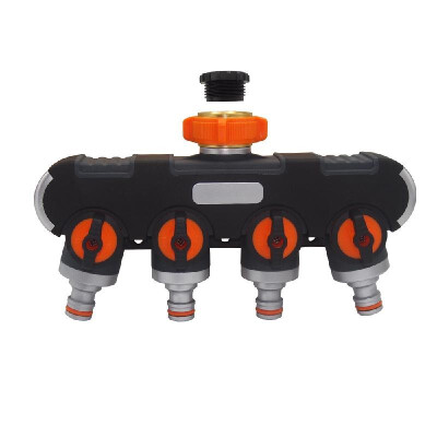 

4 Way Hose Splitter Garden Hose Splitter Connector Heavy Duty Fitting for Drip Irrigation Timers&Lawns