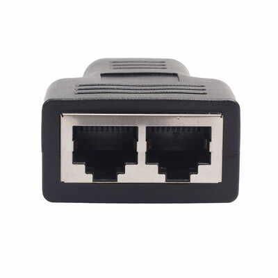 

1 to 2 Dual Female Port CAT5CAT 6 LAN Ethernet Sockt Network Connections Split