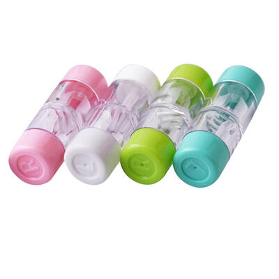

Portable Cosmetic Contact Lens Box Container Holder RGP Hard CaseTweezers