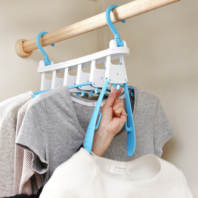

Gobestart Magical Hanger Wardrobe Organizer Multi Hanger Space Saving Folding Hook Rack