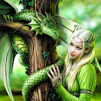 

5D DIY Full Drill Diamond Painting Novelty Green Cross Stitch Embroidery