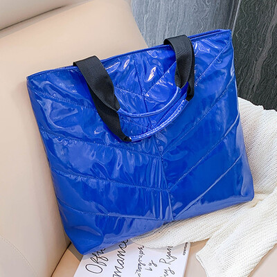 

Tailored Fashion Women Solid Color Zipper HnadBag Waterproof Shoulder Bag Shopping Bag