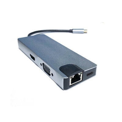 

TYPE-C Multifunction 8in1 HDMIVGARJ452USBSDTFPD HUB Adapter Cable