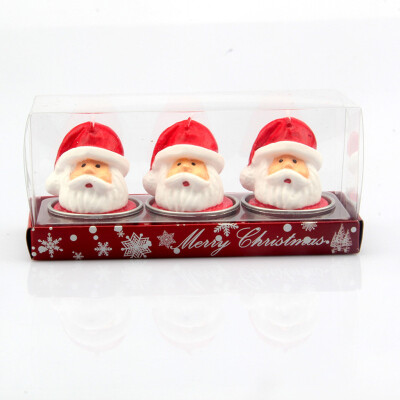 

Siaonvr Christmas Candles Santa Snowman Candles Party Wedding Festival Decoration 3PC