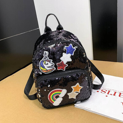 

Women&39S Fashion Cute Unicorn Backpack Teen-Girls School Bag Glitter Bling Sequins Shoulder Bag