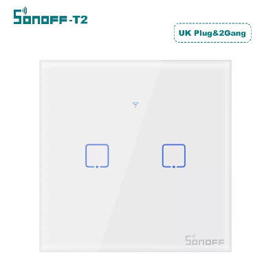 

SONOFF T2 Intelligent Switch EUUKUS AC 100-240V 123 Gang TX Series WIFI Wall Switch 433Mhz RF Remote Controlled Wifi Switch In