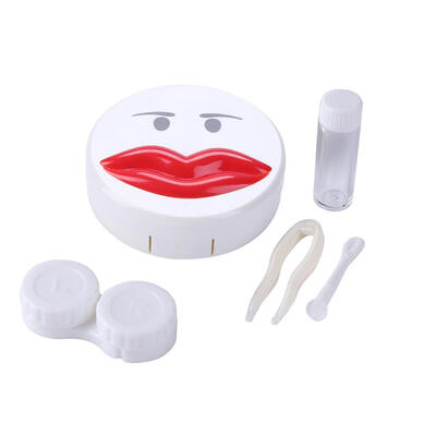 

Cute Travel Plastic Contact Lenses Box Eyes Care Kit Holder Container Gift