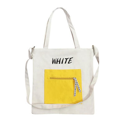 

Letter Print Shoulder Handbags Women Shopping Totes Canvas Crossbody Bags