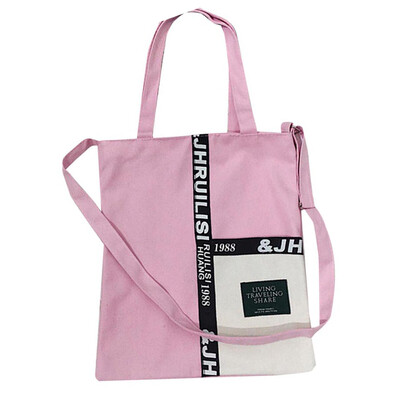 

Women Large Capacity Totes Fashion Color Blocks Patchwork Canvas Bags Female Retro Portable Shoulder Bag Foldable Travel bag