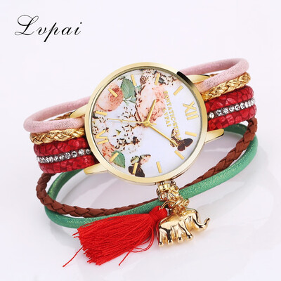 

Alloy bracelet watch Korean womens fashion watch elegant&fresh white mirror winding watch