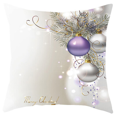 

Siaonvr Merry Christmas Short Plush Pillowcase Sofa Pad Set Home Decoration 18x18 Inch