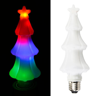 

Lighting Night Light E26 E27 LED Christmas Tree Lamp Flickering Mood Lamp Color-Changing Nightlight Decor Top Gift Light to K