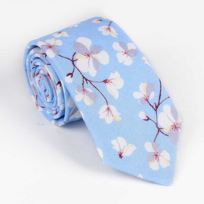 

Spot generation of men&women with the same Japanese Harajuku style tie Korean version of the lady tie small floral cotton tie male