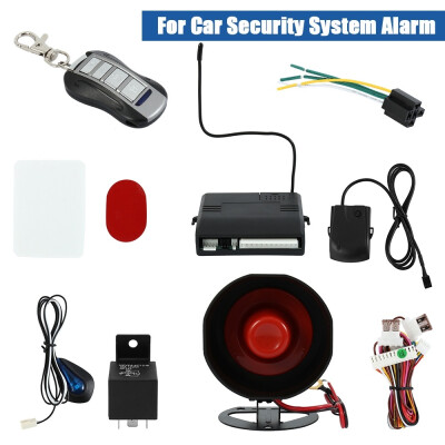 

UNIVERSAL CAR SECURITY ALARM SYSTEM CENTRAL LOCKING AND SHOCK SENSOR 2 FOBS