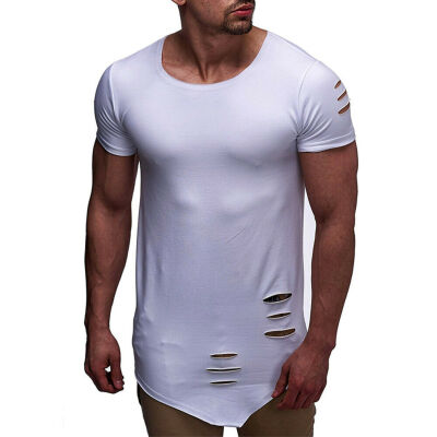 

Fashion Men Slim Fit Cotton Tops T-Shirt Short Sleeve Casual O-Neck Tee Shirt