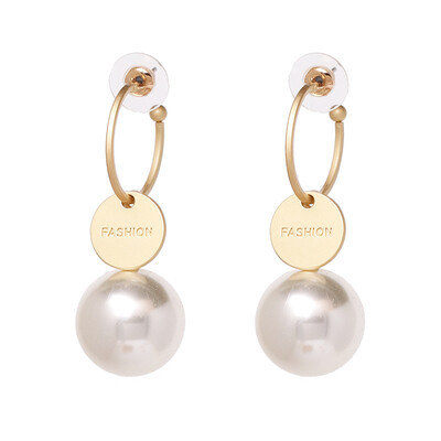 

AOTEMAN 2019 HOT metal flower pearl statement earrings for women Bohemia wedding party jewelry fashion earring Brincos wholesale