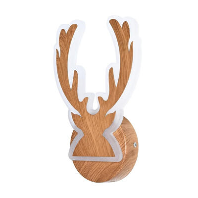 

10W 30 LED Creative Deer Head Wall Acrylic Light Bedside Study Art Lamp