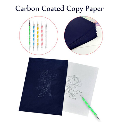 

Toponeto 200 Carbon blue Transfer Tracing Drawings And 5 Ball Embossing Pens