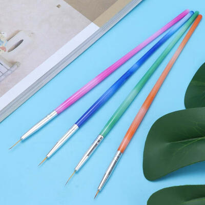 

Greensen 4pcs Colorful Nail Art Liner Dotting Tools Painting Drawing Brush Pen Nail Art Tool
