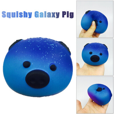 

Gotoamei Exquisite Fun Galaxy Pig Cream Scented Slow Rising Squeeze Toys Phone Charm