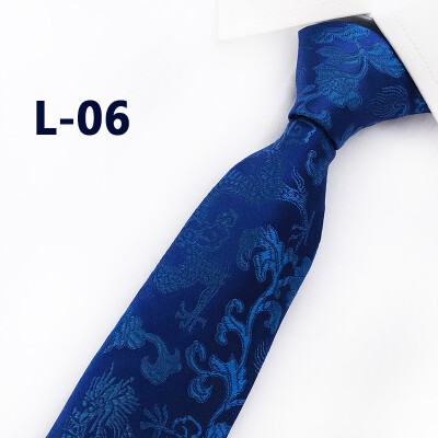 

2019 new brocade fabric festive Chinese dragon pattern wedding tie groom best man tie