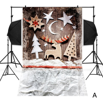 

〖Follure〗Christmas Backdrops Snowman Vinyl 3x5FT Lantern Background Photography Studio