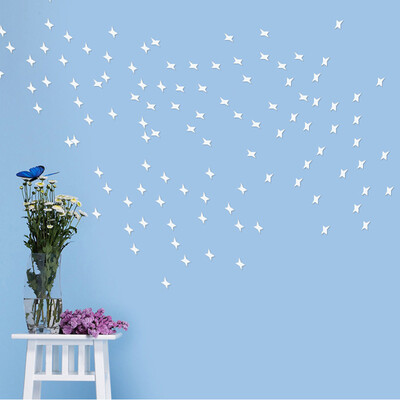 

〖Follure〗10pcs Stars Sky 3D Mirror Sticker Wall Room Removable Decal Decor Art Mural DIY