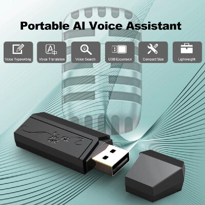 

Portable USB AI Voice Assistant Mini Voice Search Voice Translation with 24 Target Languages USB HUB Expansion