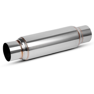 

Universal Exhaust Muffler Resonator 3inch Inlet Outlet Single Stainless Steel