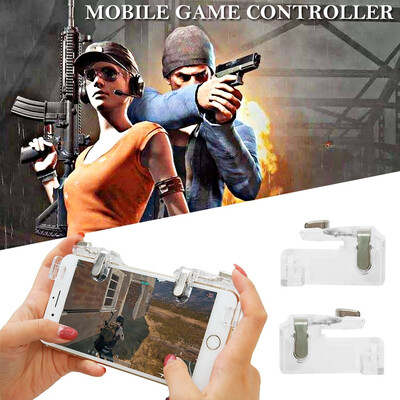 

Transparent TouchPress Type Professional Mobile Phone Gaming Trigger Shooter Aim Fire Button