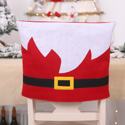 

Tailored Christmas Decoration Chair Covers Placemat Dining Seat Santa Claus Home Party De