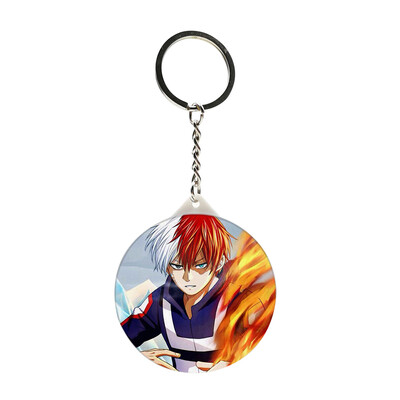 

Fat Bear Anime My Hero Academia Keychain Figure Cartoon Key Chain Keyring With Mirror