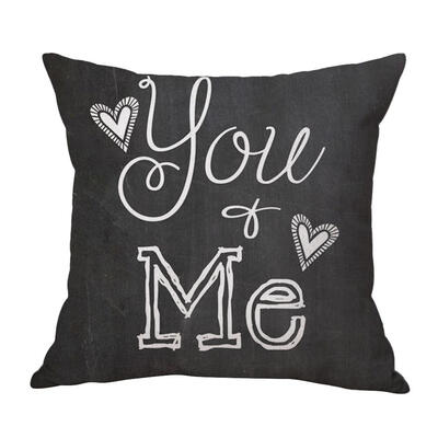 

Cotton Linen Love Sofa Pillowcase Anti-Dirty Home Car Seat Cushion Case