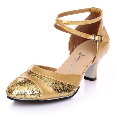 

YAGEYAN Latin dance shoes sequin new products Latin shoes ladies square dance dance shoes dance shoes 4234