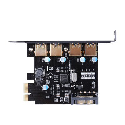 

PCI-E to USB 30 4 Port PCI Express Expansion Card 15-Pin Power Connector