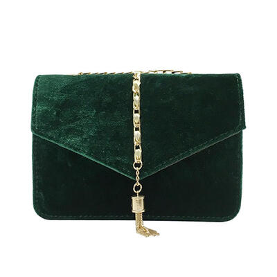 

Korean Velvet Crossbody Bag Women Elegant Chain Shoulder Bag Messenger Bag