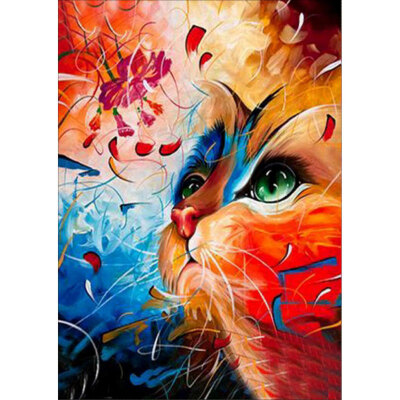 

Diamond Embroidery Exotic Cat Full Diamond Painting 8 Styles Living Room Home Decor Diamond Embroidery