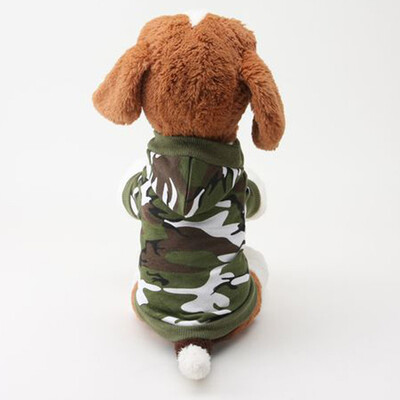 

Pet Dog Fashion Camouflage Clothes Pullover Warm Costumes T Shirt Puppy Coat